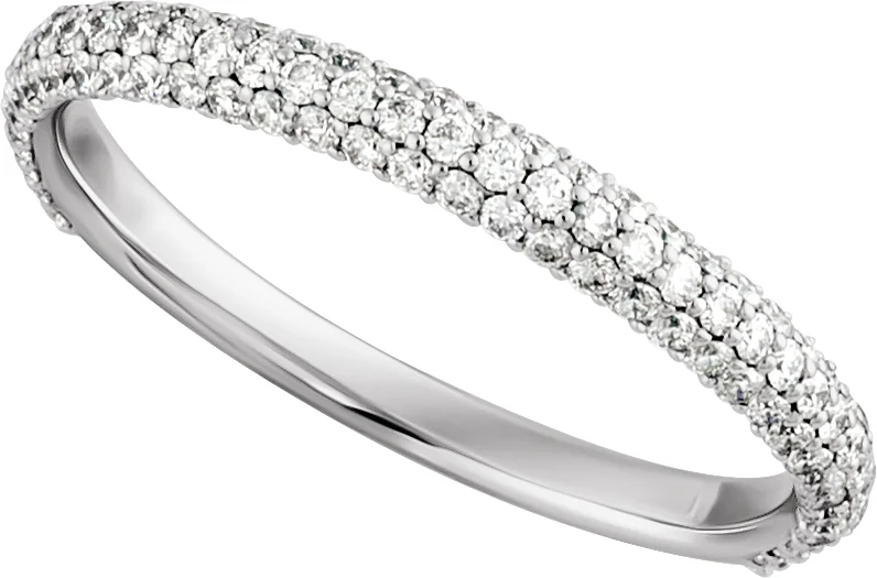 Pavé-Style Anniversary Band