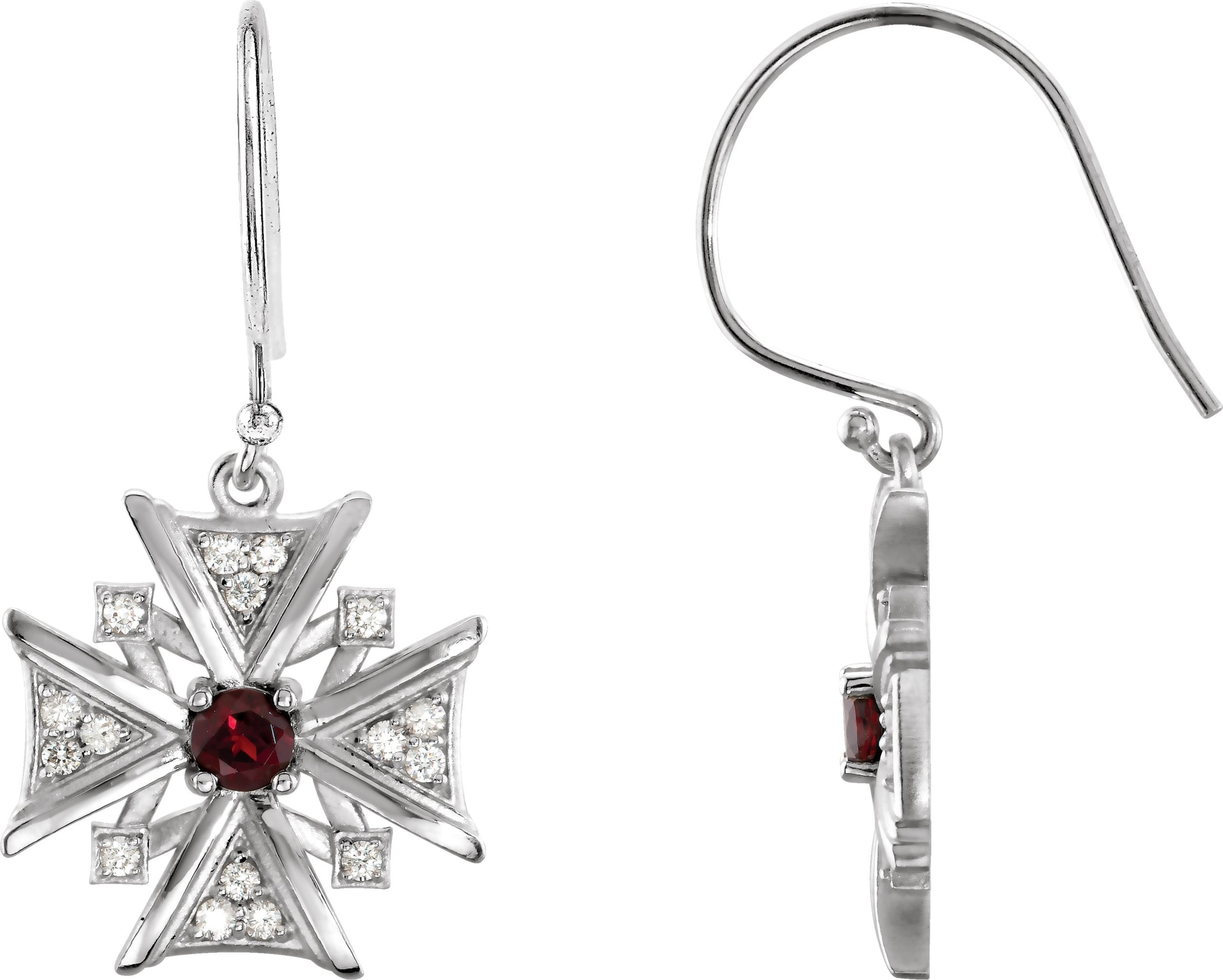 Vintage-Inspired Cross Earrings