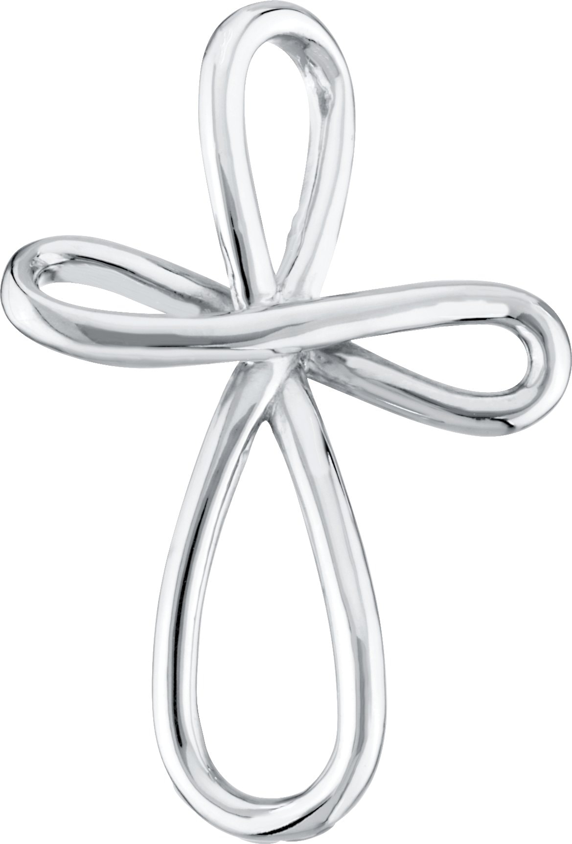 Infinity-Inspired Cross Pendant