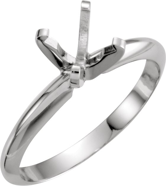 Pre-Notched Lightweight Solitaire Engagement Ring