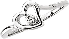 Accented Heart Ring
