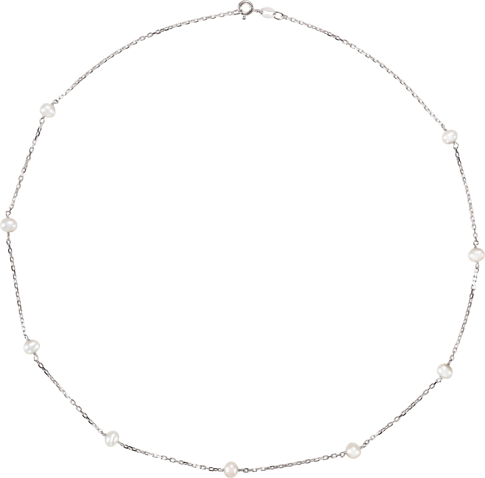 Pearl Station Necklace
