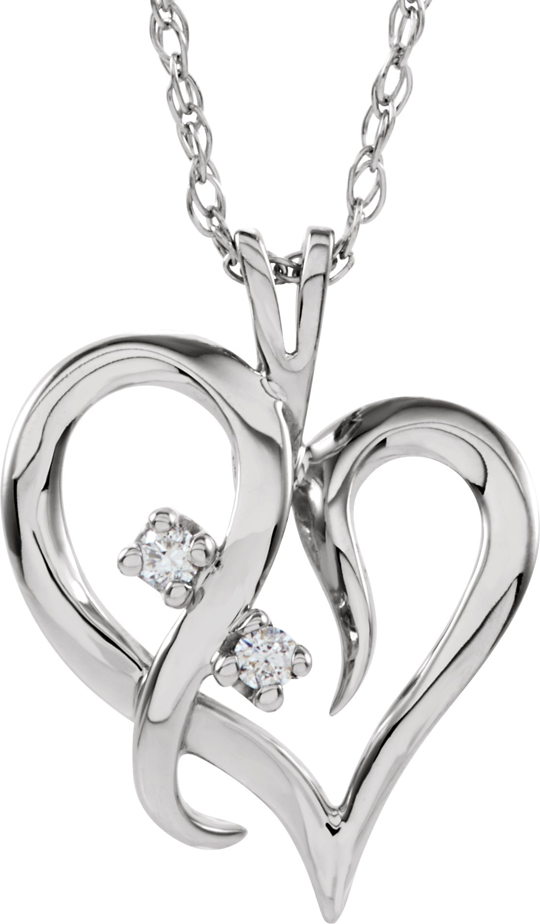 Accented Heart Pendant
