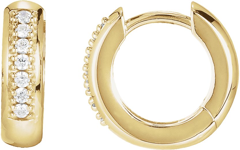 Accented Huggie Earrings