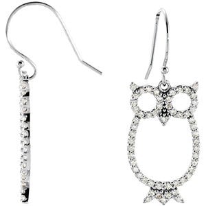 Accented Owl Earrings