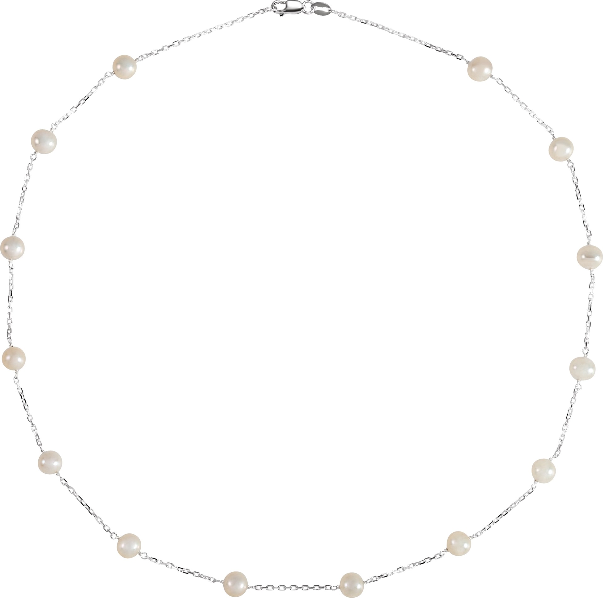 Pearl Station Necklace