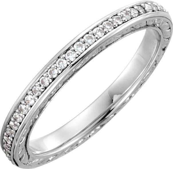 Accented Sculptural Engagement Ring or Band