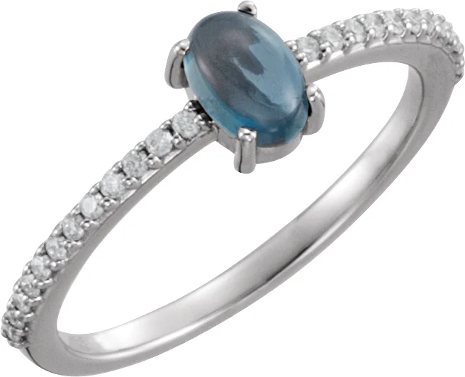 Accented Cabochon Ring