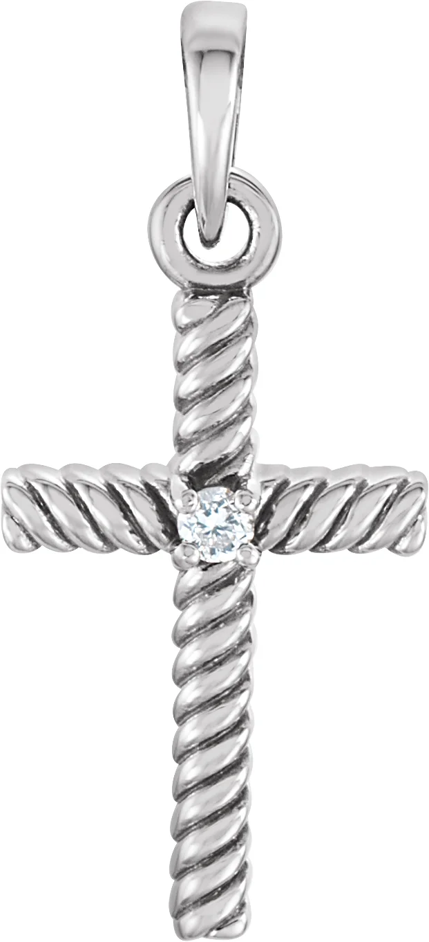 Rope Cross Pendant