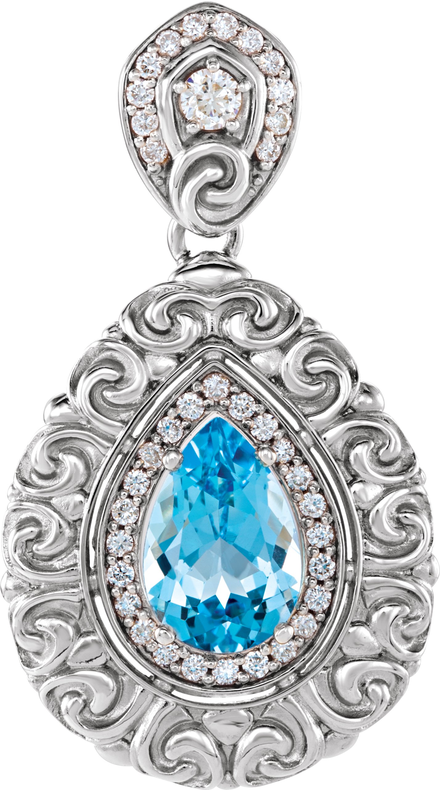 Vintage-Inspired Halo-Style Pendant