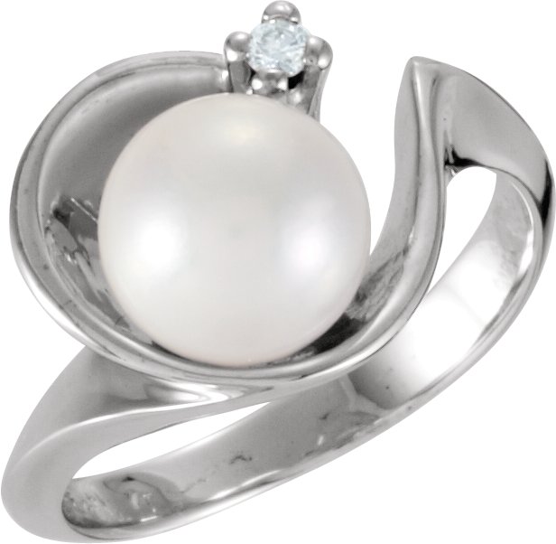 Accented Pearl Ring