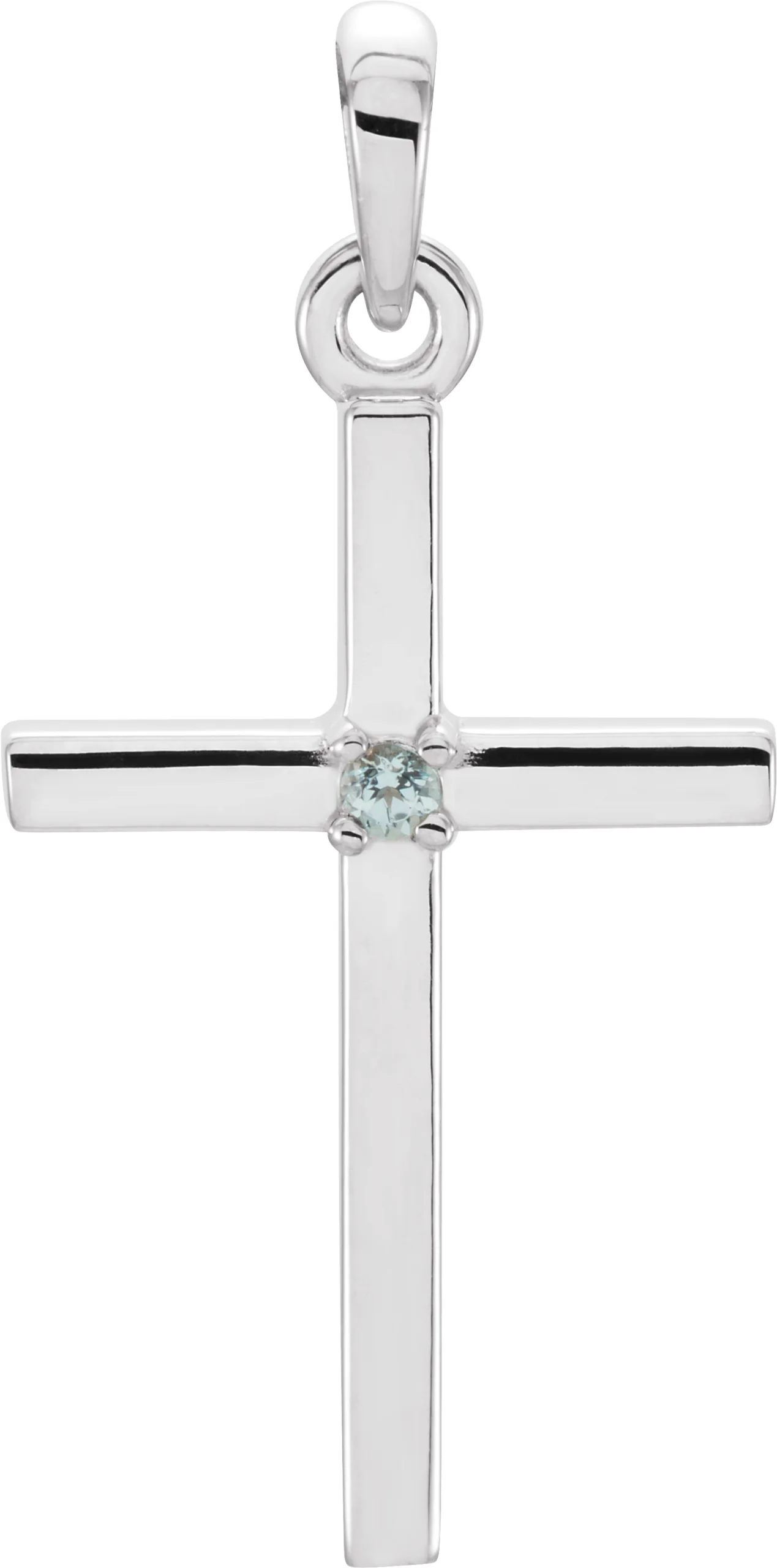 Birthstone Cross Pendant