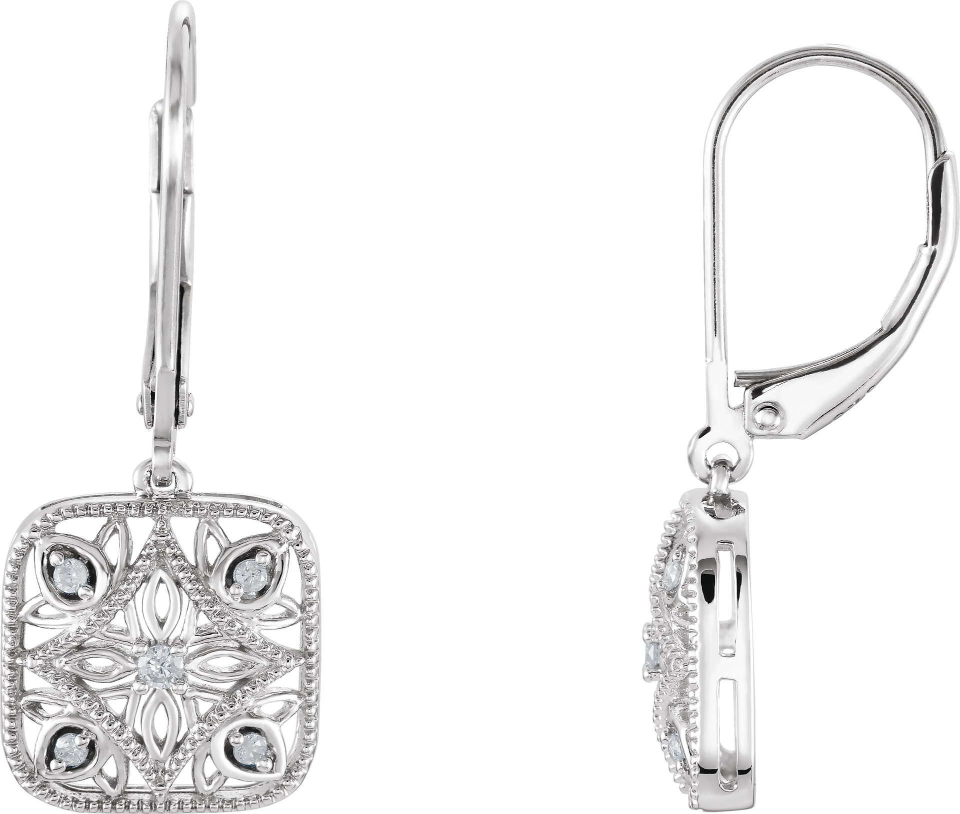 Granulated Filigree Earrings