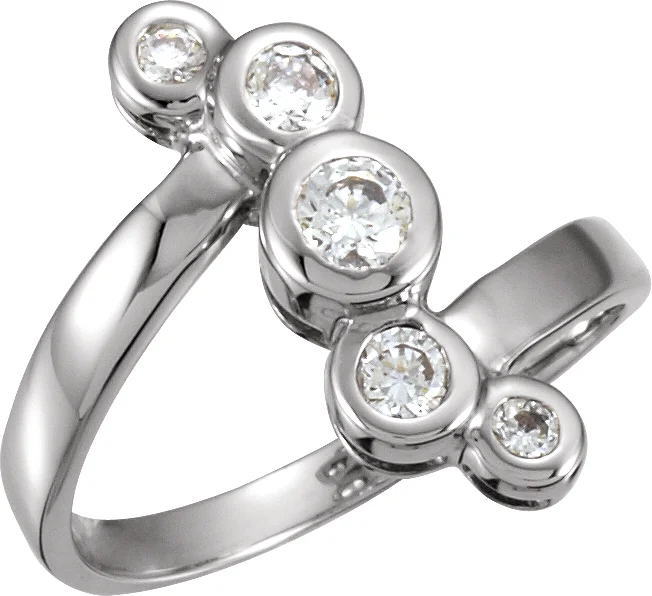Bezel-Set Right Hand Ring
