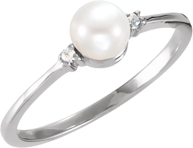 Accented Pearl Ring