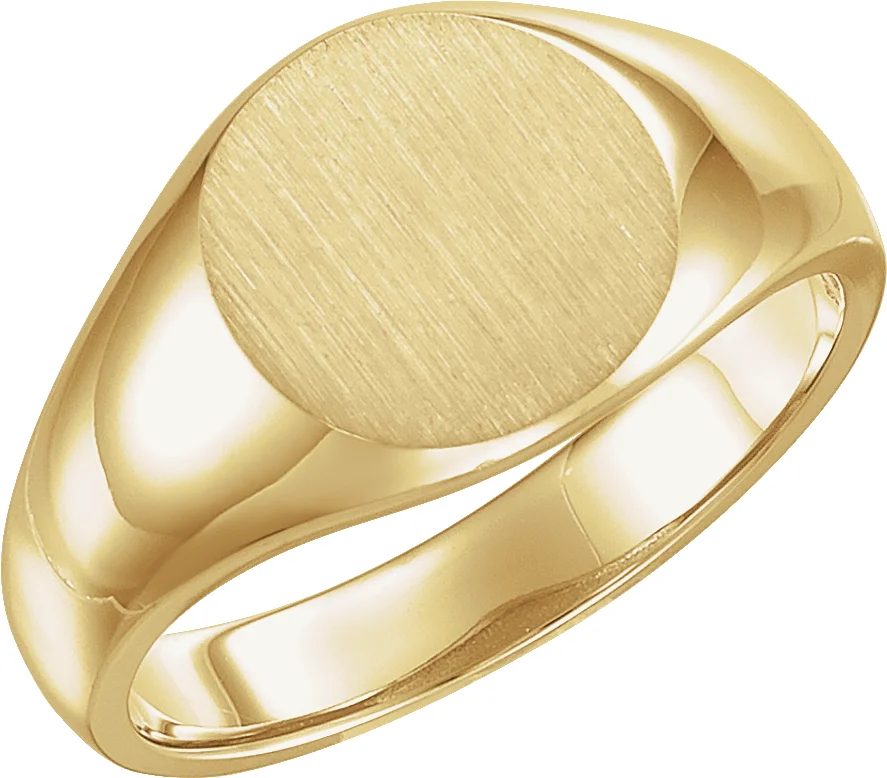 Round Signet Ring