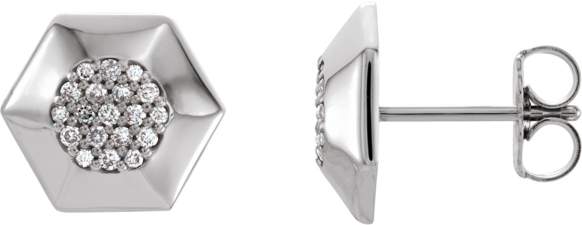Geometric Cluster Earrings