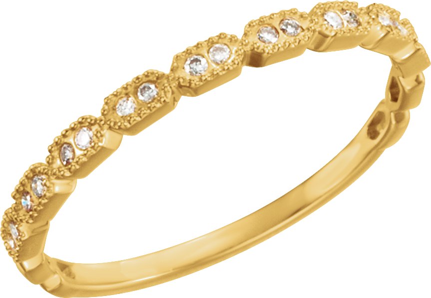 Milgrain Stackable Ring