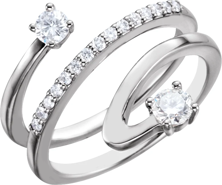 Accented Freeform Ring