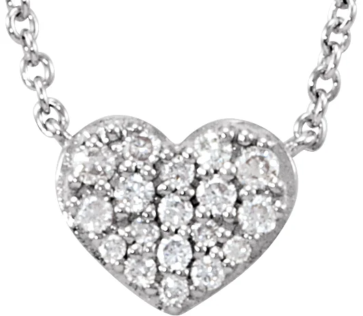 Cluster Heart Necklace