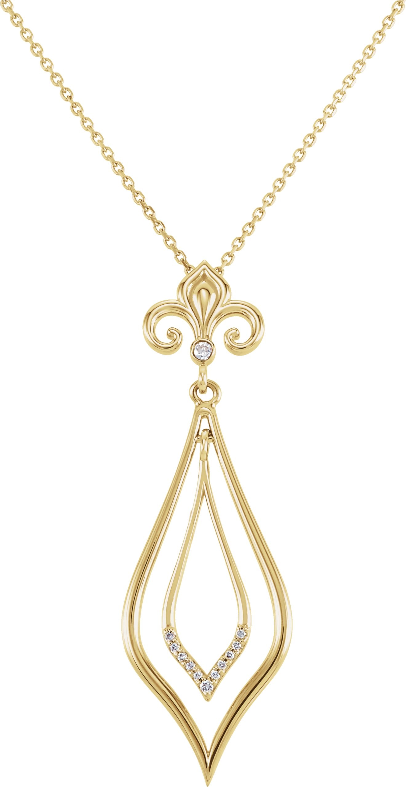 Fleur-de-lis Necklace or Pendant
