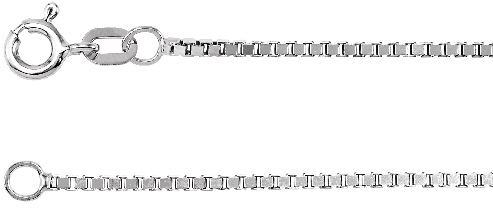 1.3 mm Diamond-Cut Box Chain