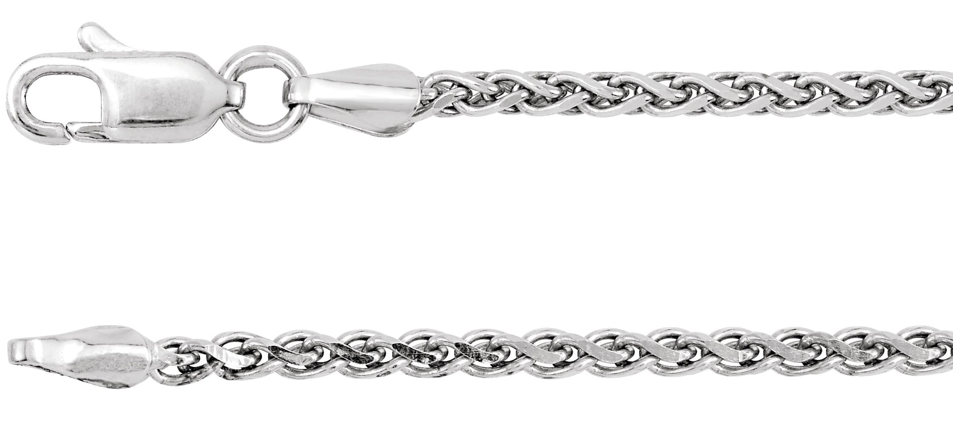 1.05 mm Diamond-Cut Wheat Chain
