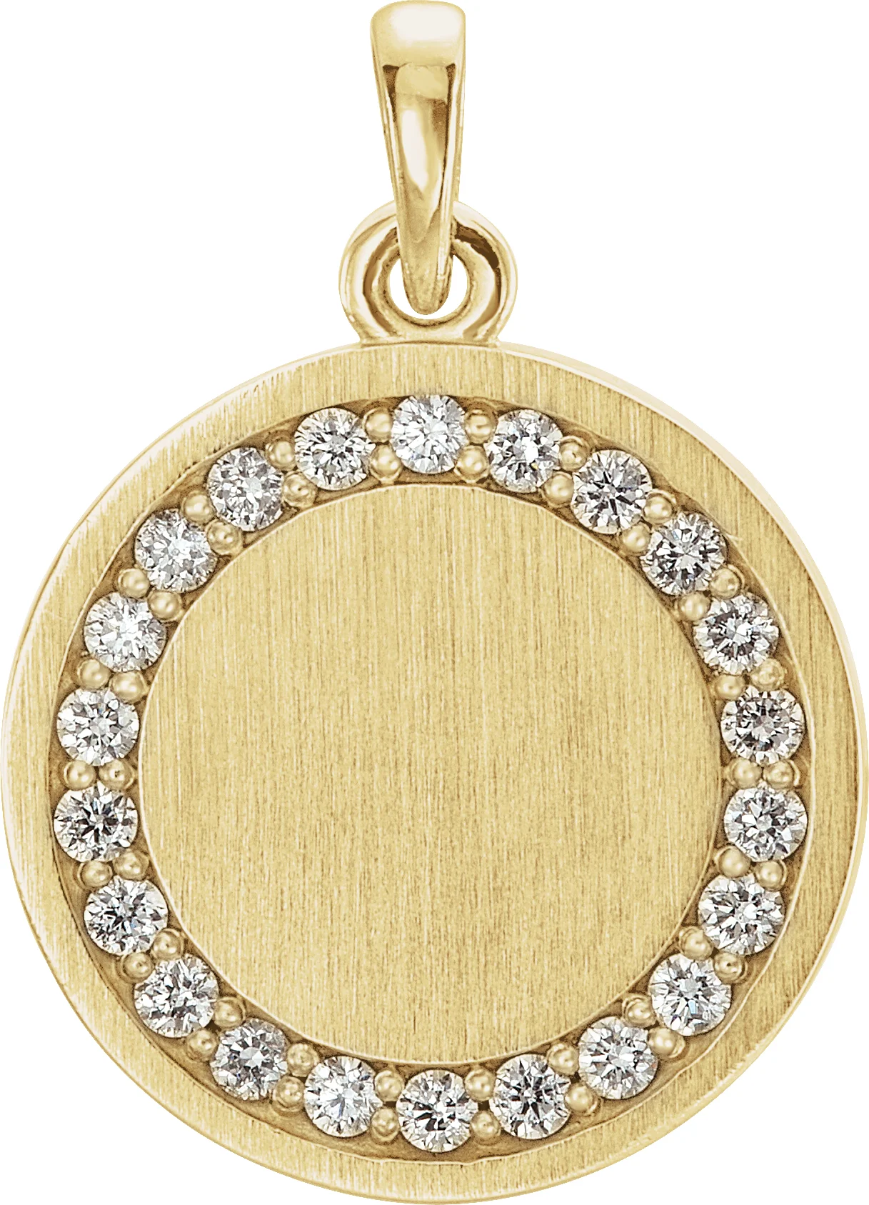 Engravable Halo-Style Necklace