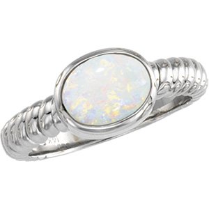Cabochon Rope Ring