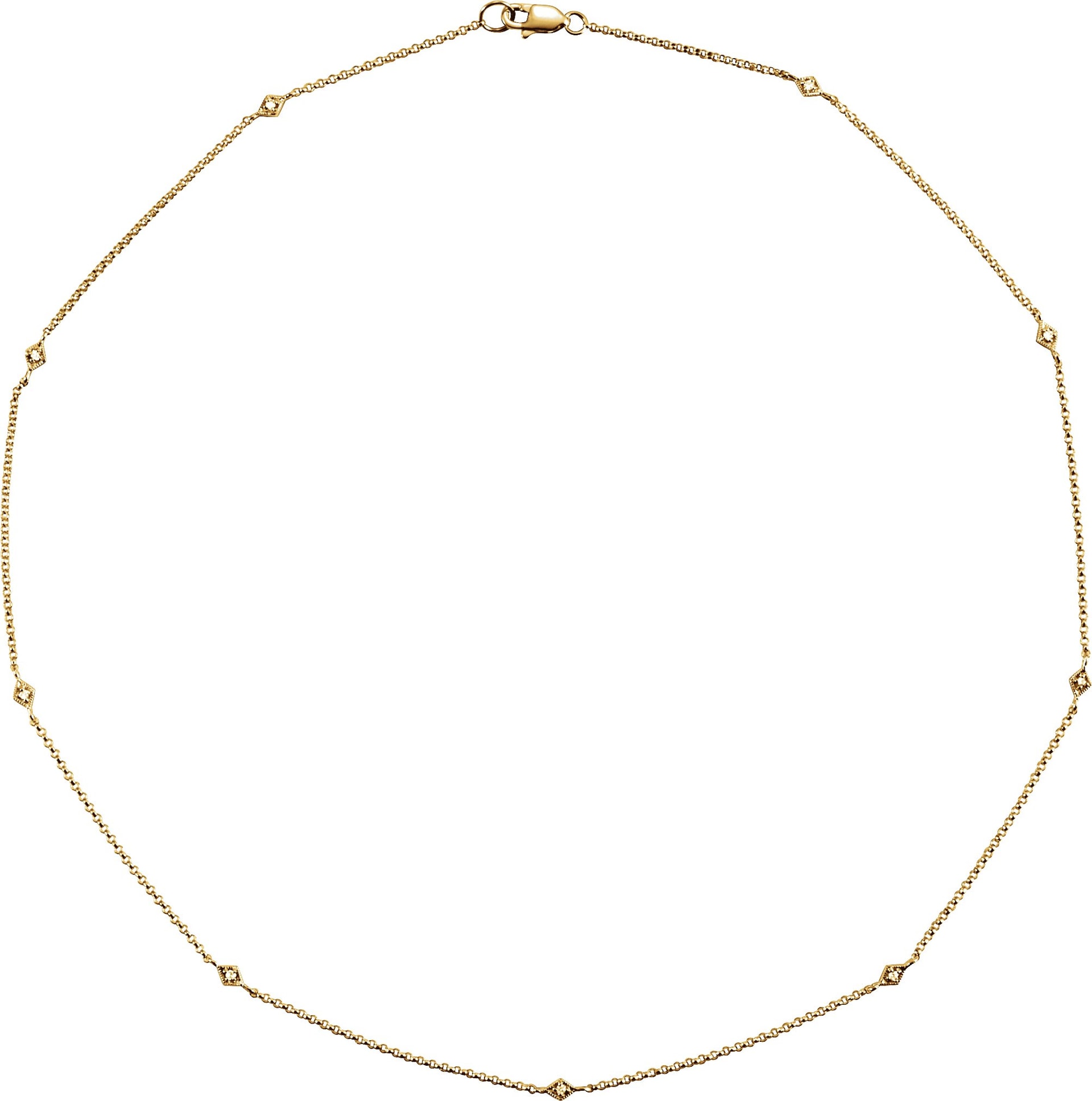 Beaded Station Necklace
