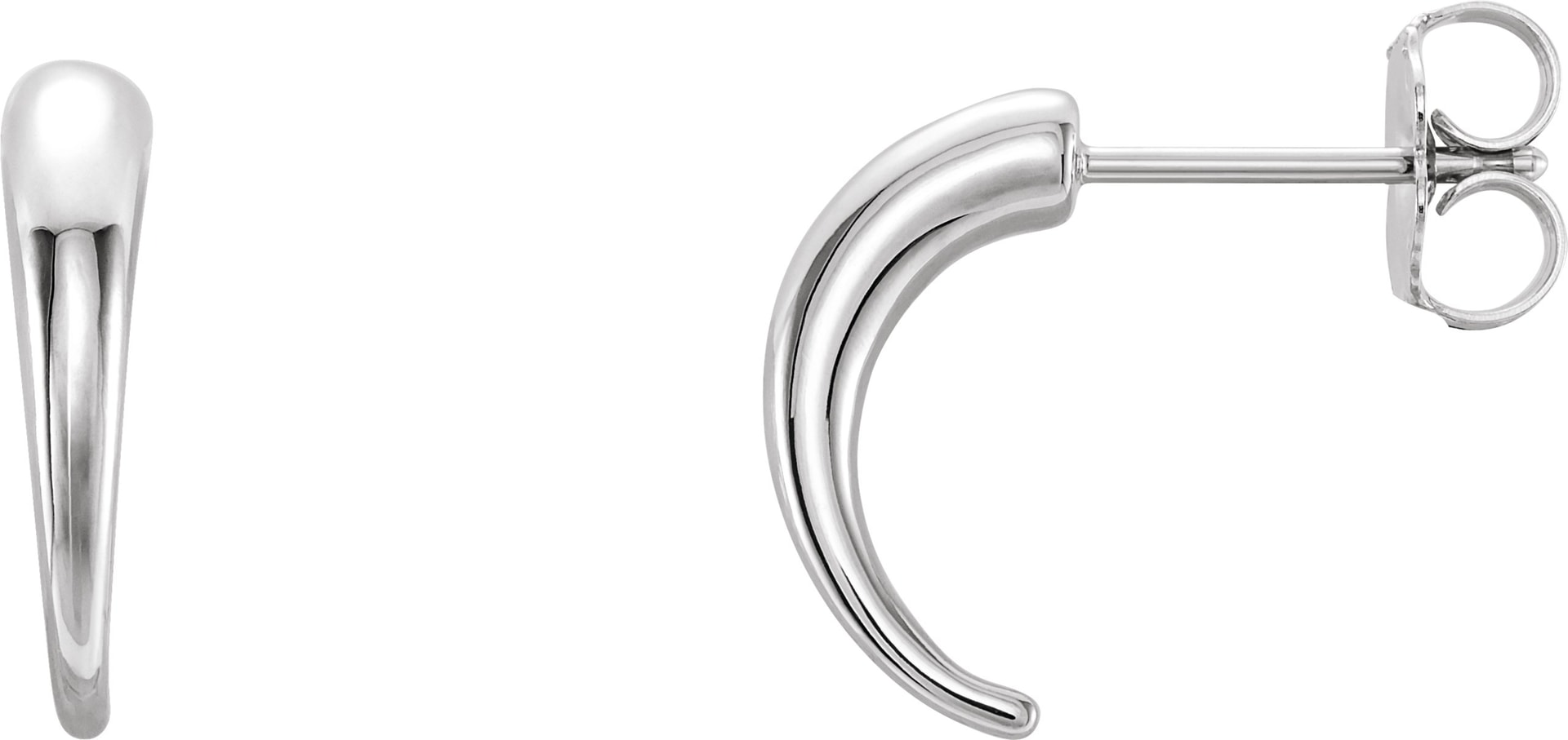 J-Hoop Earrings