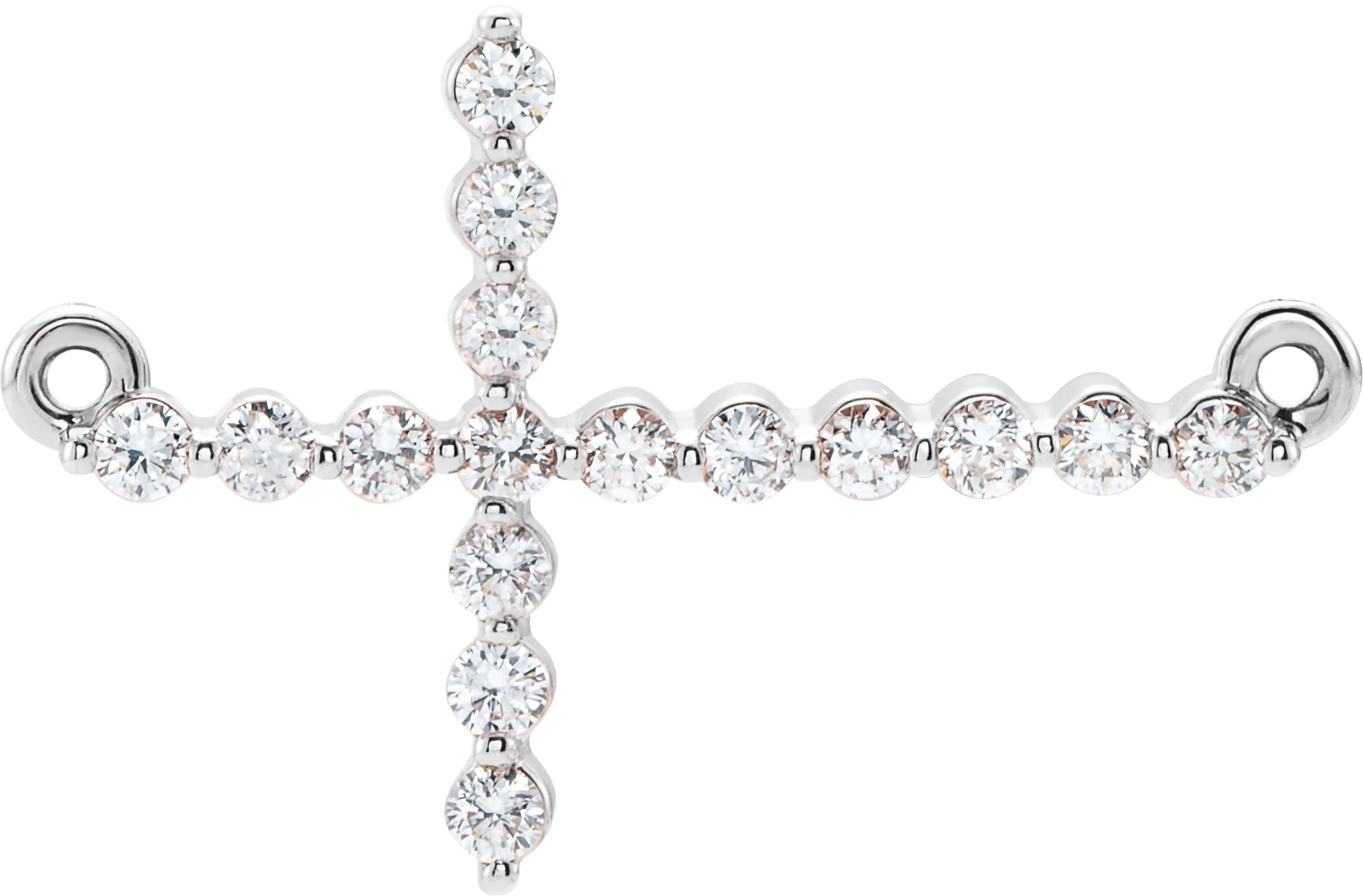 Sideways Cross Necklace