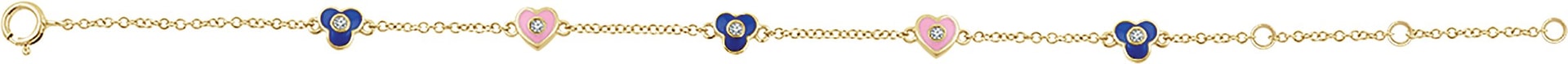Youth Flowers & Hearts Bracelet