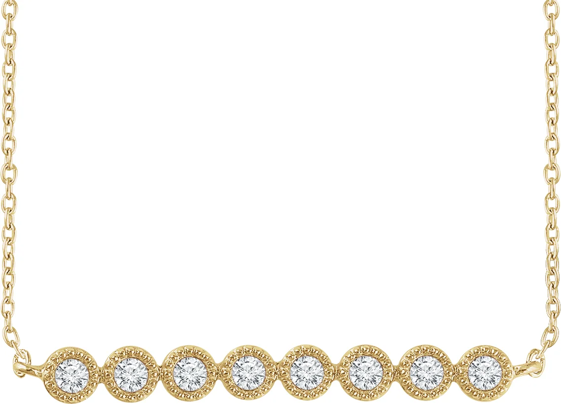 Beaded Bar Necklace