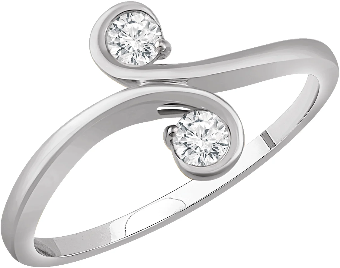 Two-Stone Bypass Ring