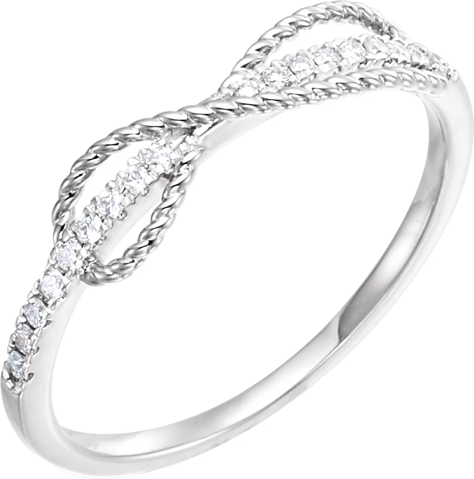 Accented Infinity-Inspired Ring