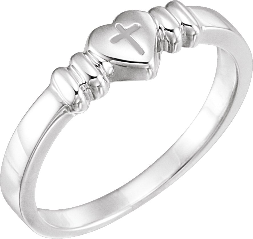 Heart & Cross Chastity Ring