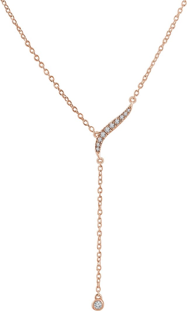 Freeform Y Necklace