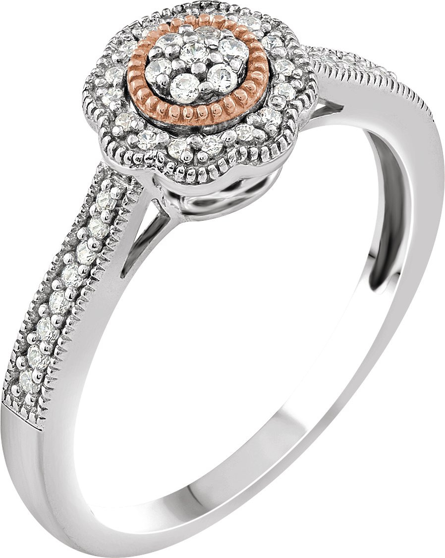 Cluster Halo-Style Promise Ring