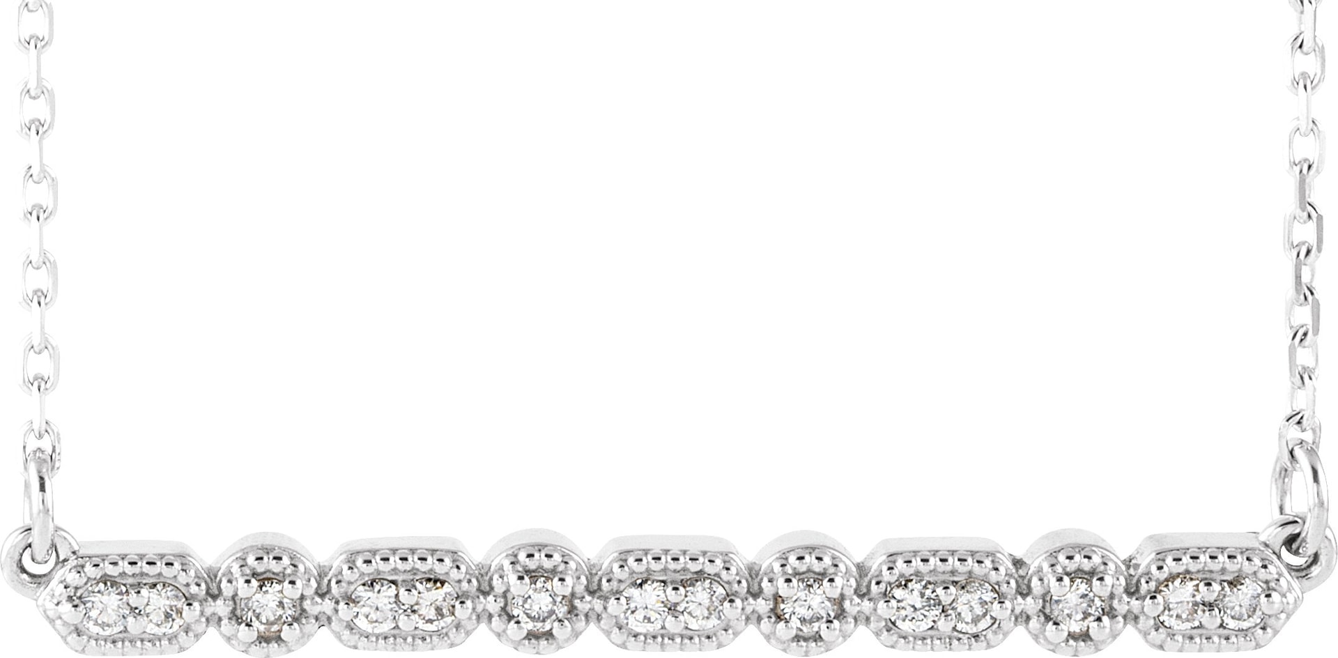 Accented Bar Necklace or Center