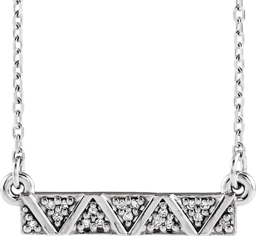 Geometric Bar Necklace or Center