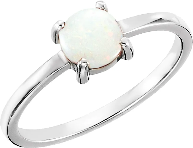 Cabochon Solitaire Ring