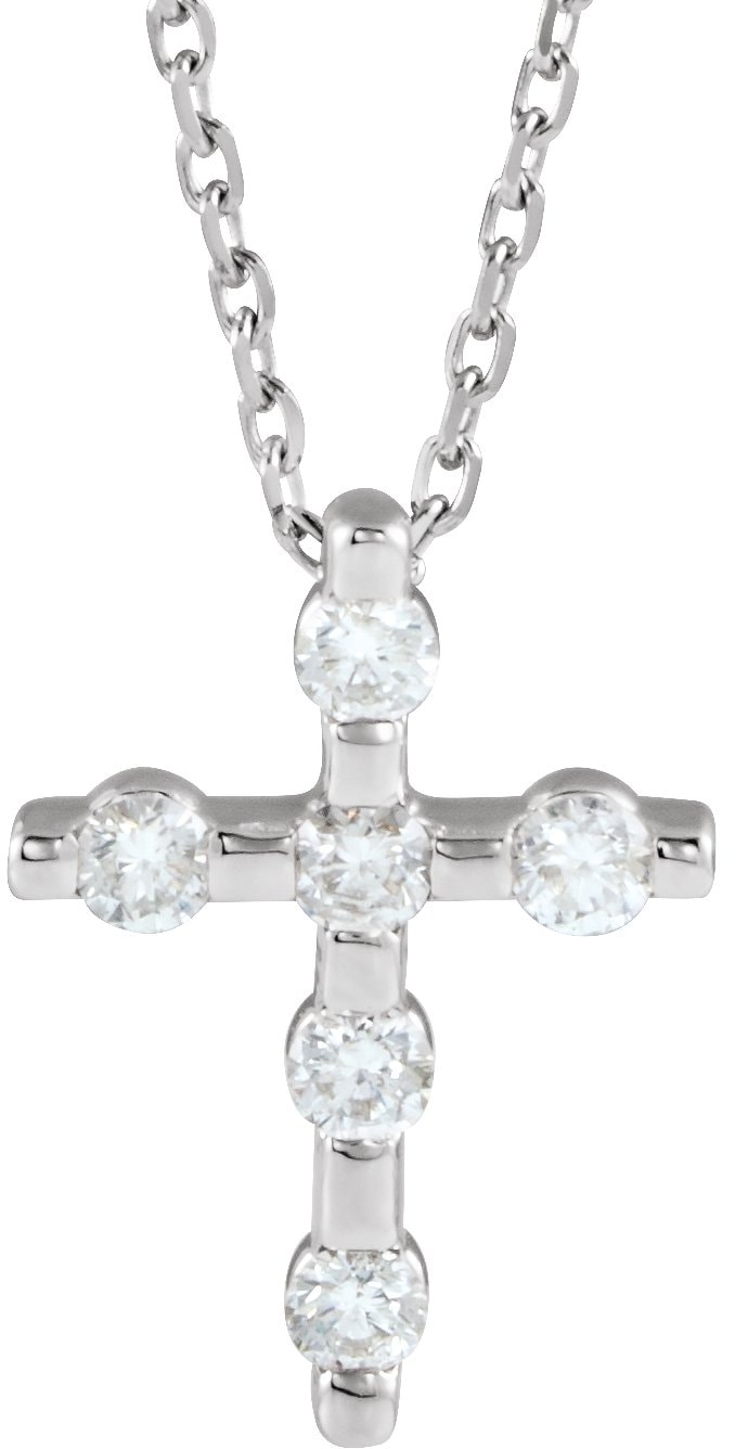Accented Cross Necklace or Pendant