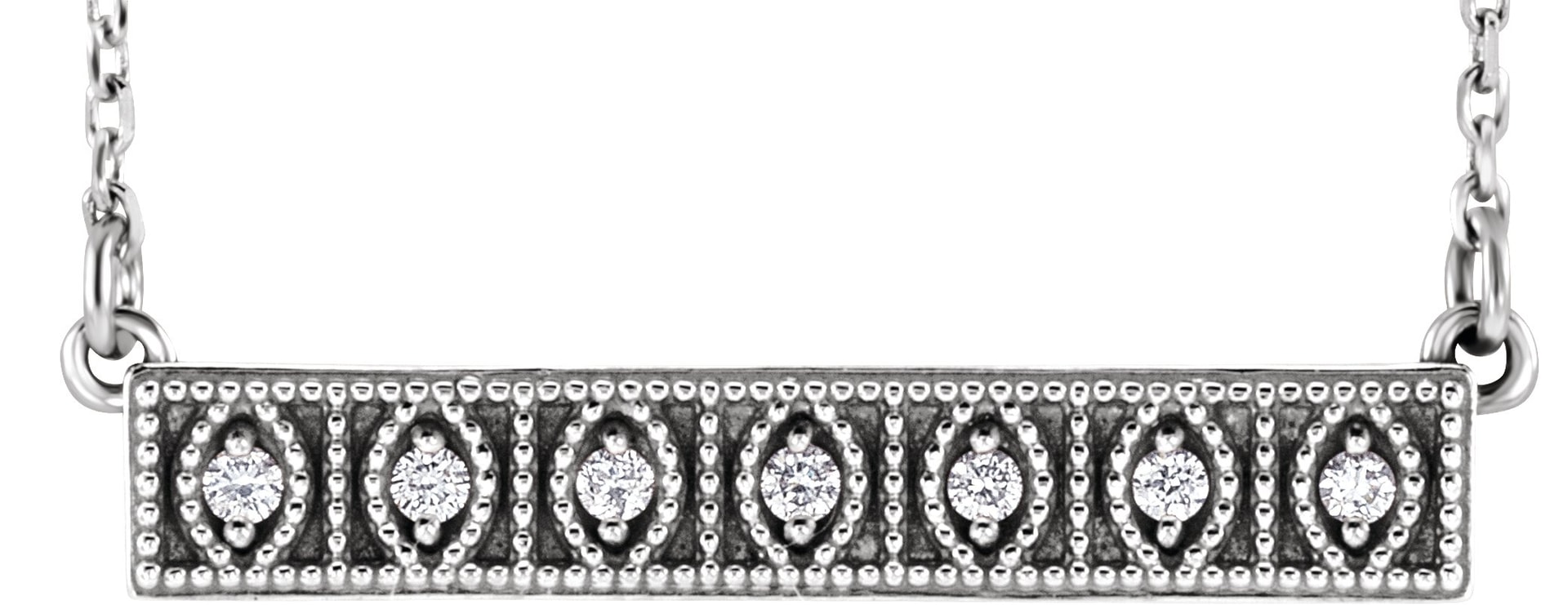 Accented Bar Necklace or Center