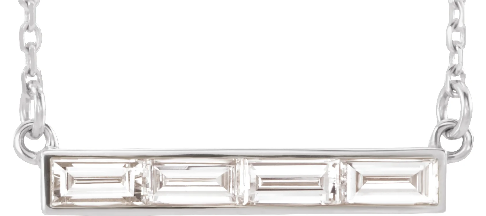 Baguette Bar Necklace