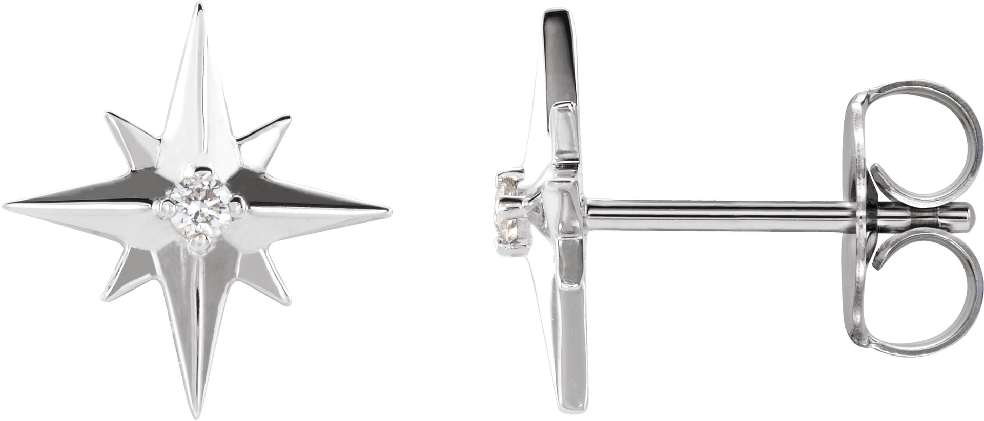 Accented Star Earrings