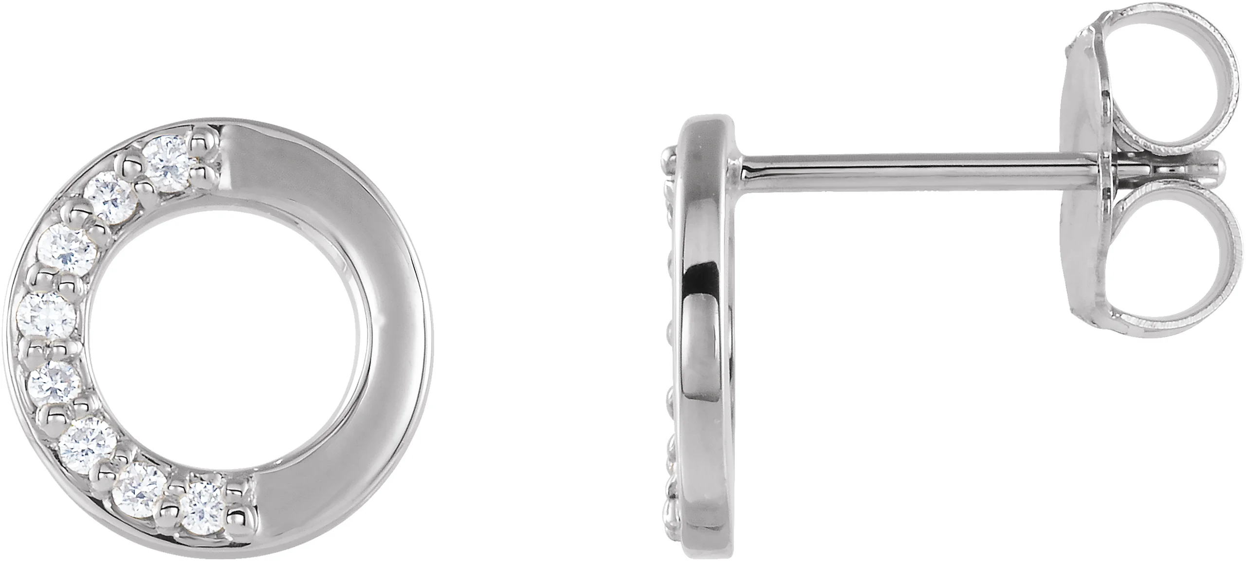 Accented Circle Earrings