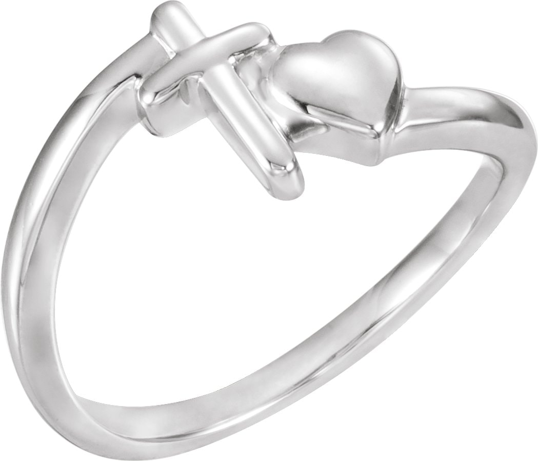 Cross & Heart Chastity Ring