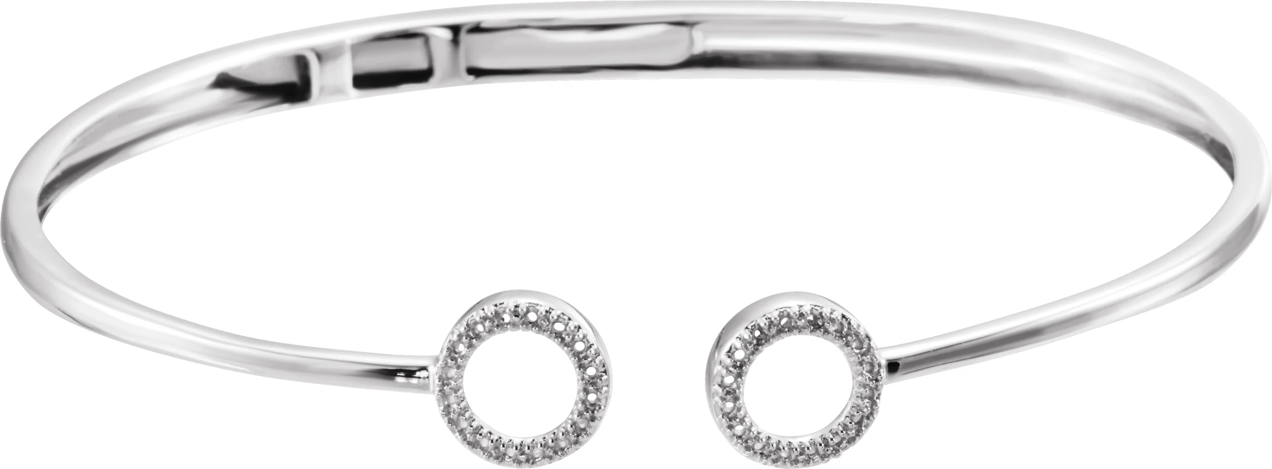 Circle Hinged Cuff Bracelet