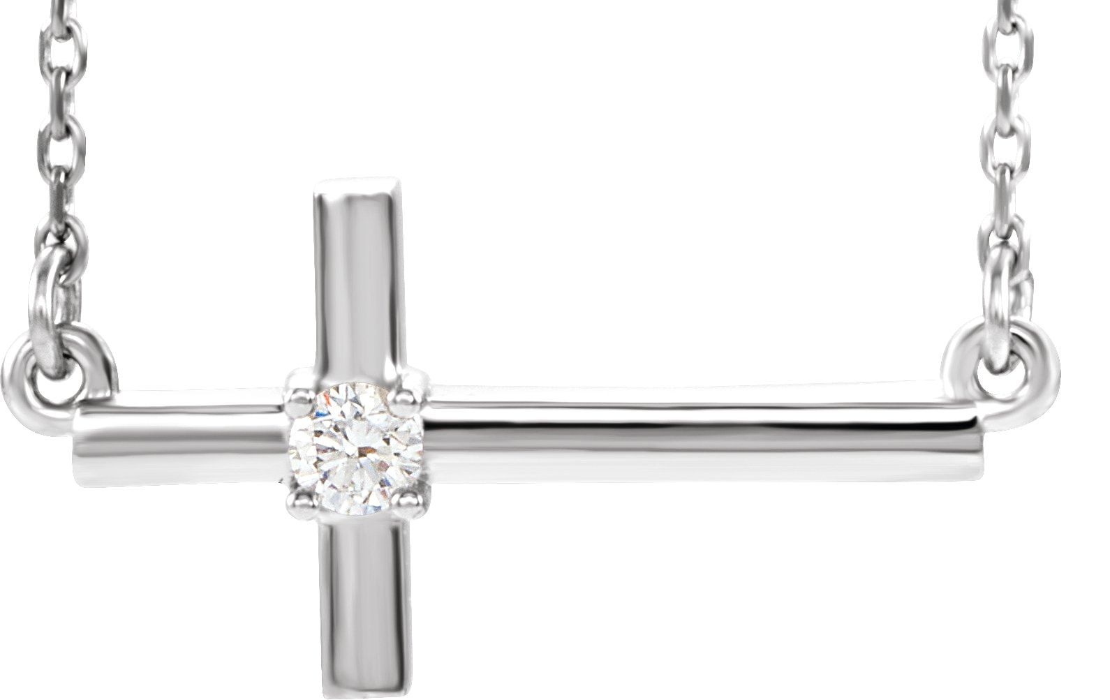 Sideways Cross Necklace or Center